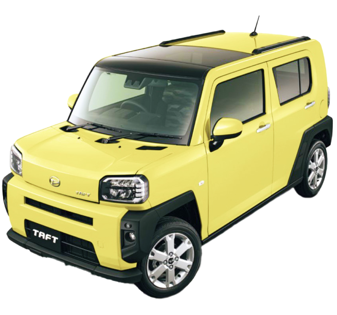 レモンスカッシュクリスタルメタリック色の車