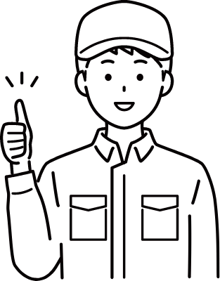 男性作業員　イラスト