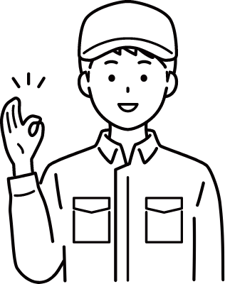 男性作業員　イラスト