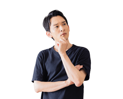 考えている男性